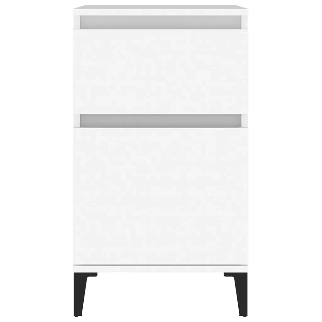Comodini 2pz Bianchi 40x35x70 cm 819709