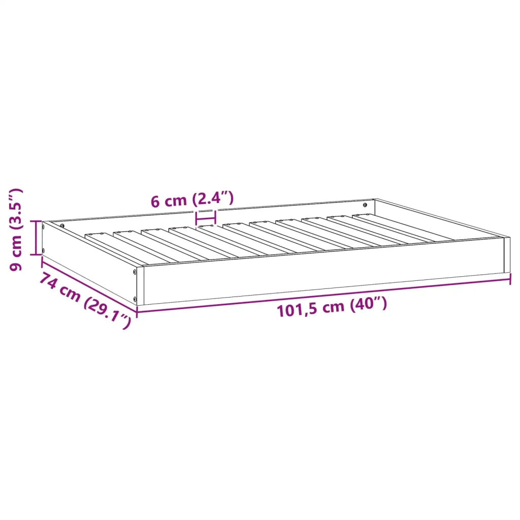 Letto per Cani Marrone cerato 101,5 x 74 x 9 cm CFW5500425