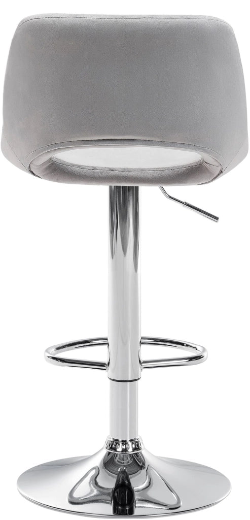 Barhocker Camden Samt chrom