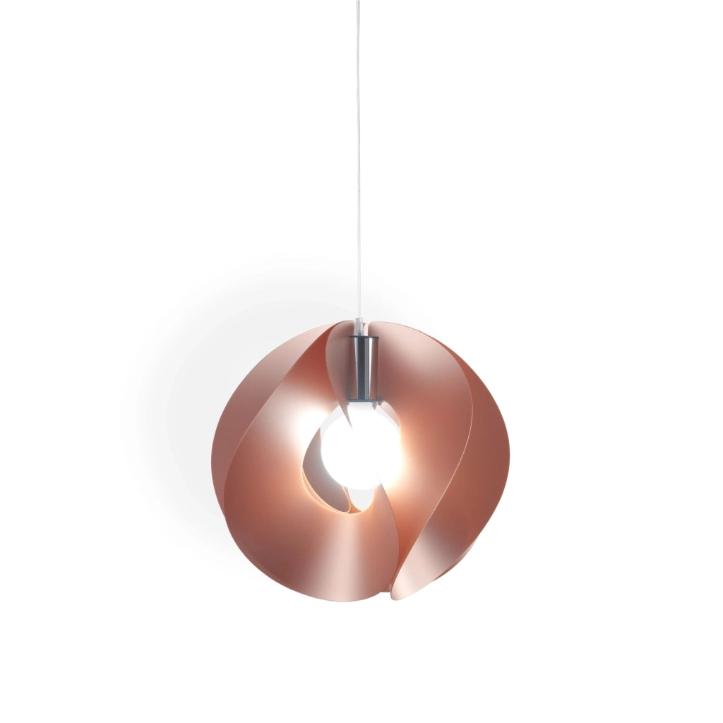 Sospensione Moderna Atom Polilux ® Rame E Metallo Cromo 1 Luce E27 D54Cm