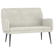 Panca Crema 108x79x79 cm in Velluto CFW7648212