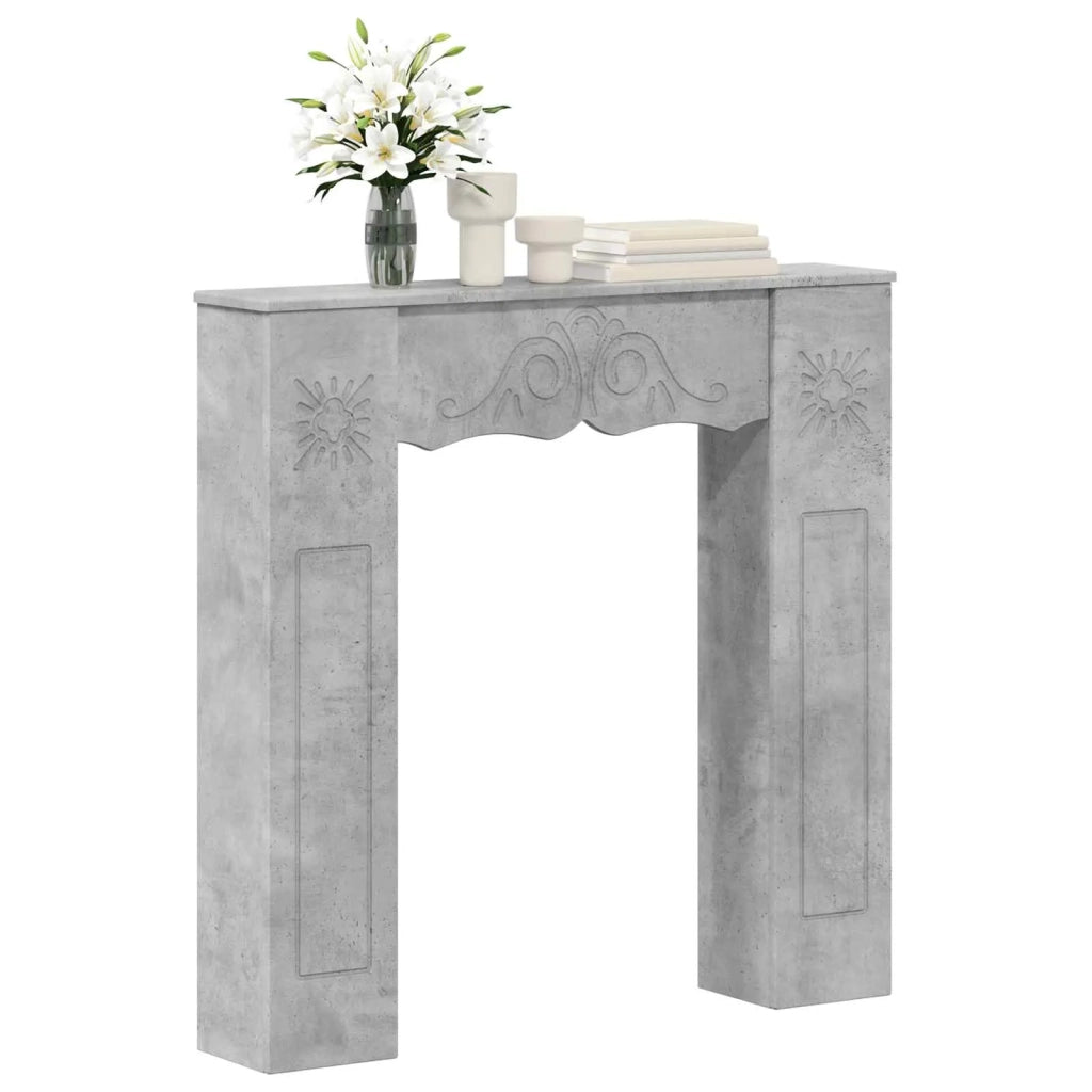 Cornice per camino Grigio Cemento 102 x 20 x 102 cm 8006636