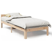 Letto singolo | Letto per adulti | Giroletto senza Materasso 90x200 cm in Legno Massello di Pino