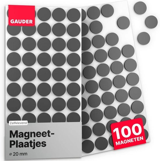 Magnetizzanti autoadesivi rotondi - Adesivi magnetici per foto - 20 pezzi