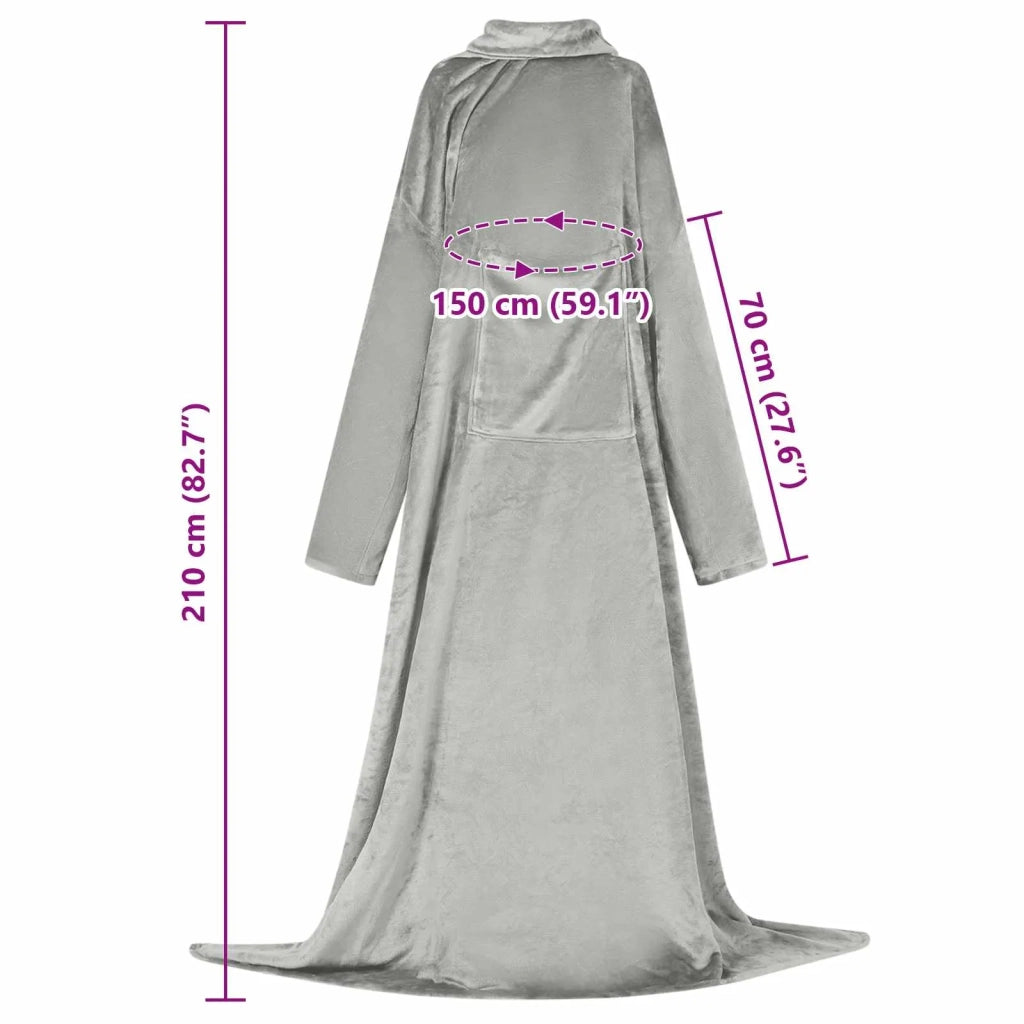 Felpa coperta Grigio F Flanella CFW2092008
