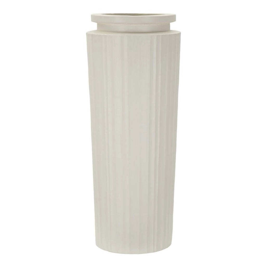 Vaso Decorativo VKH808, Beige, Poliresina, 32x32x80 cm