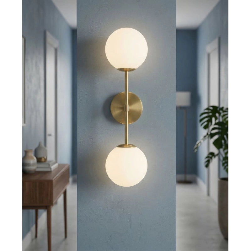 Lampadelle A Da Muro Glamy Doppia cm 15x21x55
