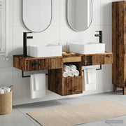 Set di mobili per il bagno 3 pz Legno antico 3405605