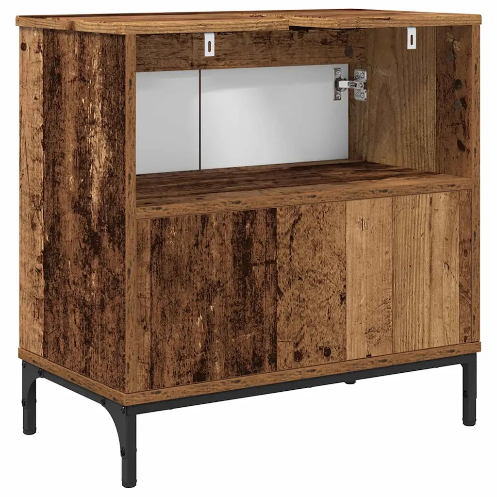 Armadio per Lavabo da Bagno Legno vecchio 60,5 x 33,5 x 61 cm 883422