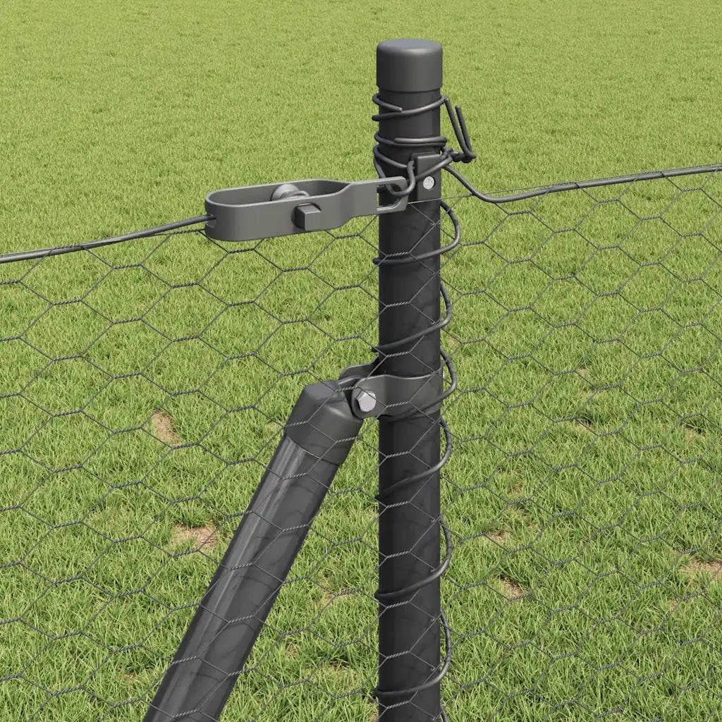 Palo della recinzione Grigio 100 x 0,8 m (rete da 25 mm)