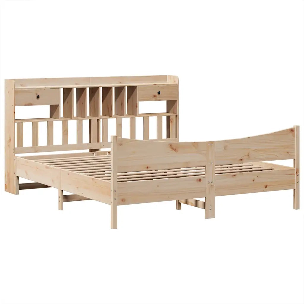 Giroletto senza Materasso-Struttura Letto 180x200 cm in Legno Massello di Pino 746912