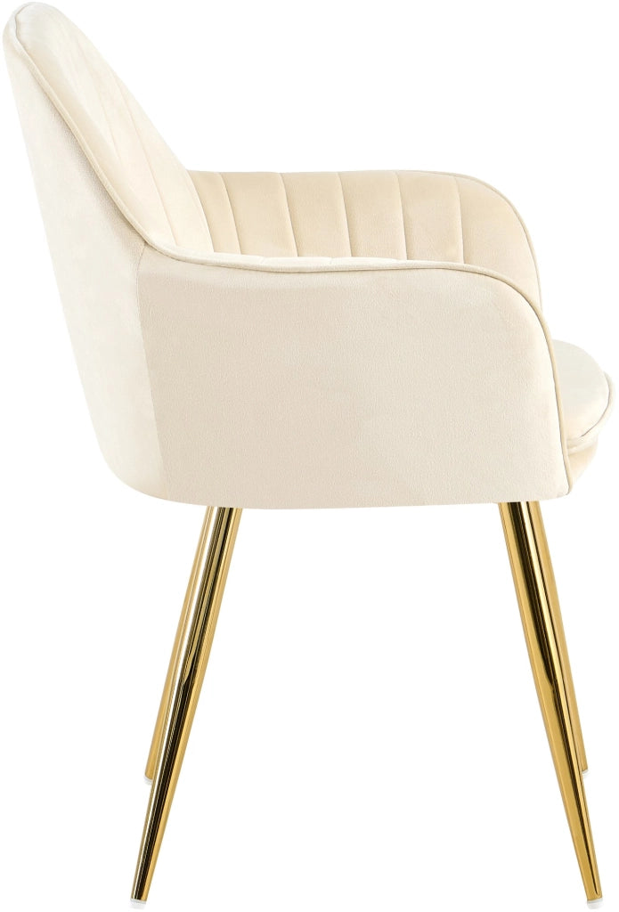 Esszimmerstuhl Cheryl Samt gold
