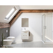 Composizione Bagno 2 Ante Rovere Ghiaccio