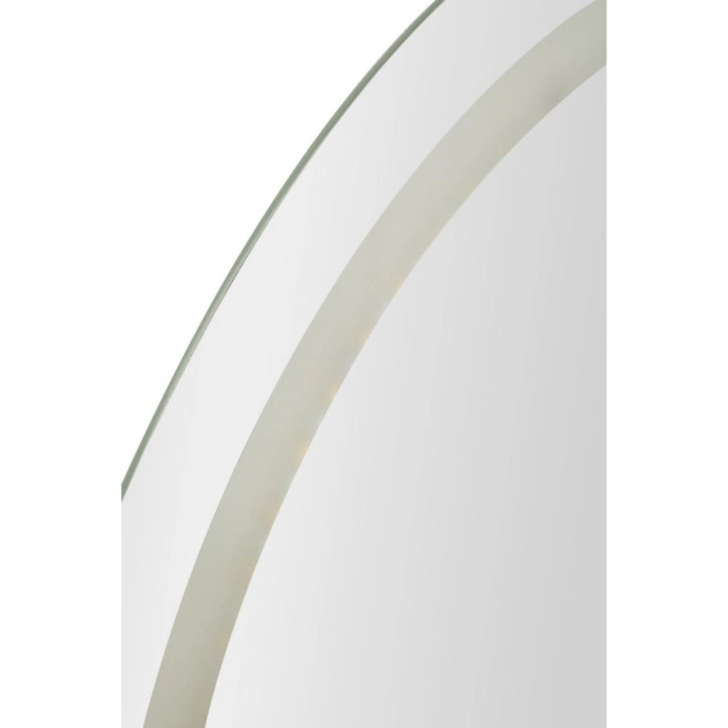 Specchio con LED VKH1059, Argento, Vetro, 60x3,5x80 cm