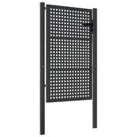 Cancello da Giardino Antracite 100x150 cm in Acciaio 154562