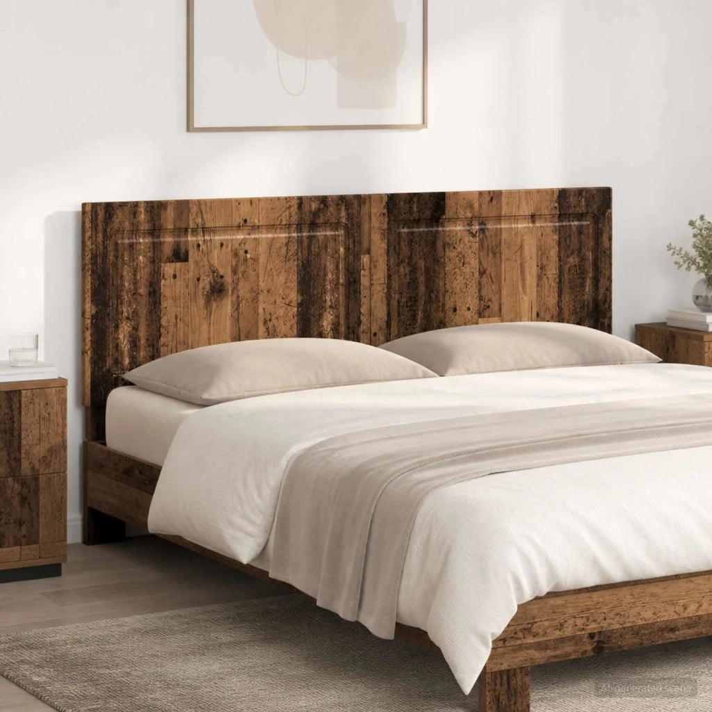 Testiera da Muro UTRECHT Legno antico Legno ingegnerizzato 897823
