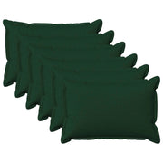 Federa 6 pcs HOUTEN Verde Scuro 40 x 60 cm Lino 917423