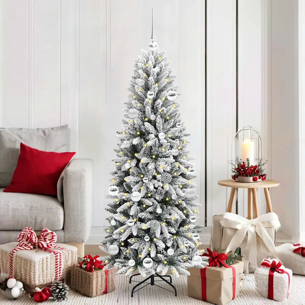 Albero di Natale artificiale con 150 LED Bianco 150 cm 3396038