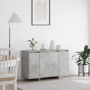Credenza Grigia in Cemento Grigio cemento Legno ingegnerizzato
