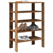 Scarpiera-Scaffale per scarpe Legno Vecchio 61x32x87,5 cm in Truciolato