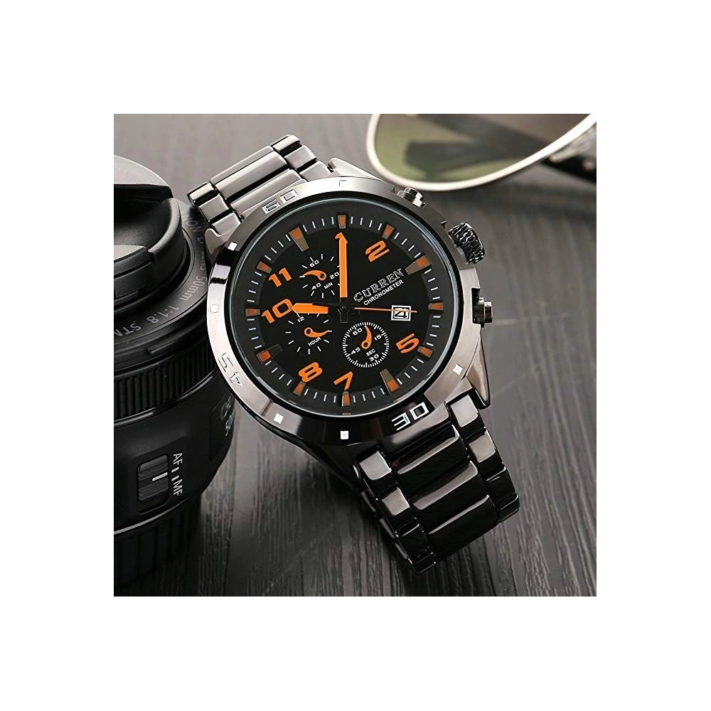 Trade Shop - Curren 8201 Orologi Da Polso Sportivi Analogici Di Lusso Tungsteno D'acciaio Uom -