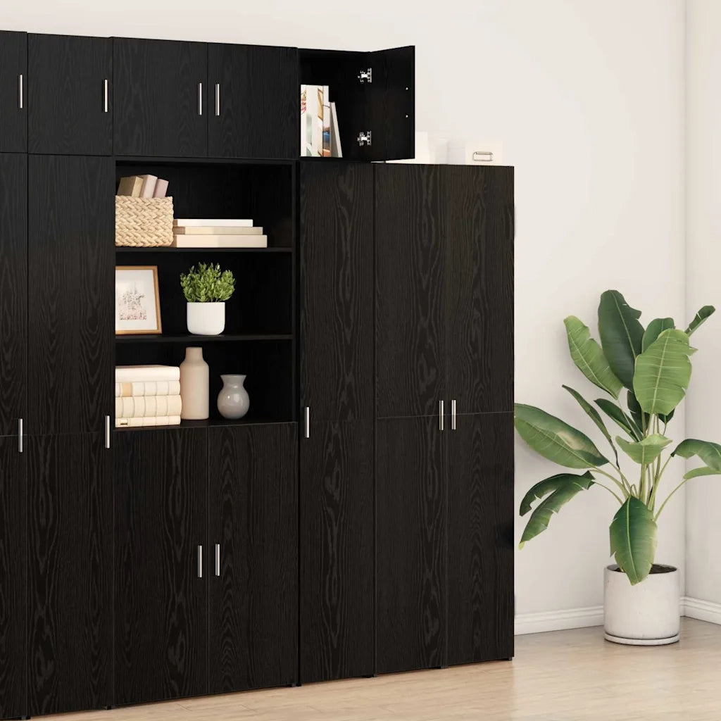 Mobiletto a muro Rovere Nero 30 x 42.5 x 39.5 cm 869149