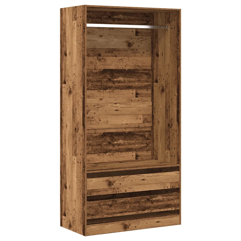 Armadio Legno Antico 100x50x200 cm in Legno Multistrato 3318626