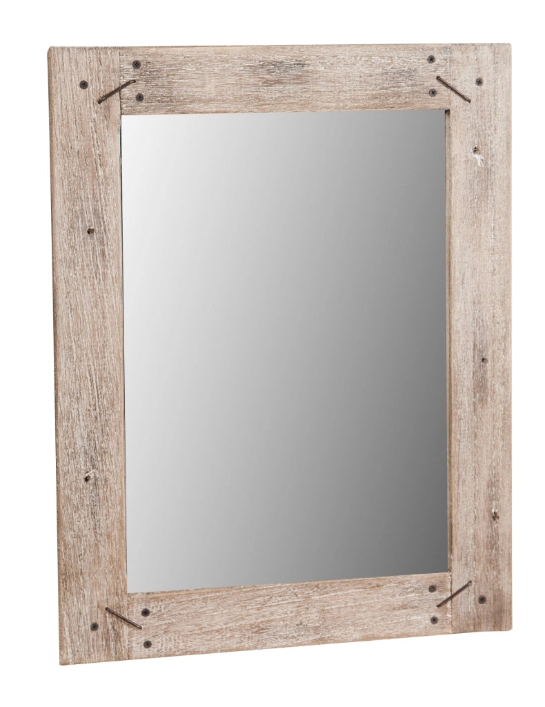 Biscottini Specchio da parete in legno massello RUSTICO effetto antico dipinto Offerta