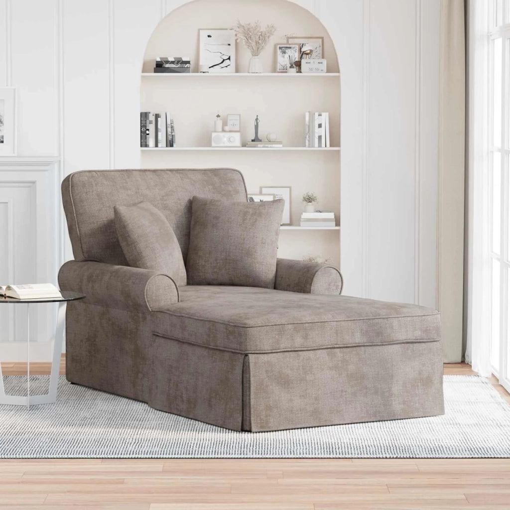 Chaise Longe con Gonna con cuscino Sabbia 157 x 91 x 91 cm ARES