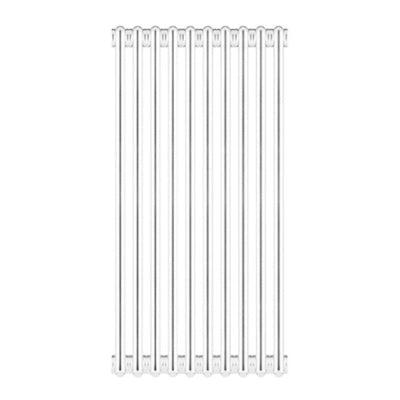 RADIATORE TUBOLARE IN ACCIAIO 2 COLONNE SCOMPONIBILE  MOD. 1800- 10 Elementi- ERCOS- pezzi 1