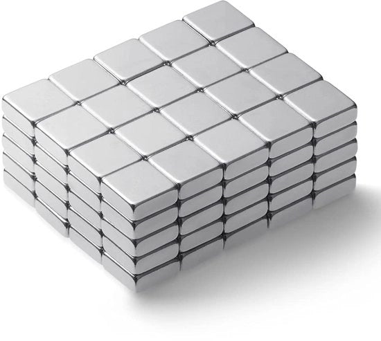 Magneetti Neodymium quadrati, forte mini magnet per frigorifero lavagna bianca vetrina didattica bussola per hobby, 5 x 5 x 2 mm 100 pezzi