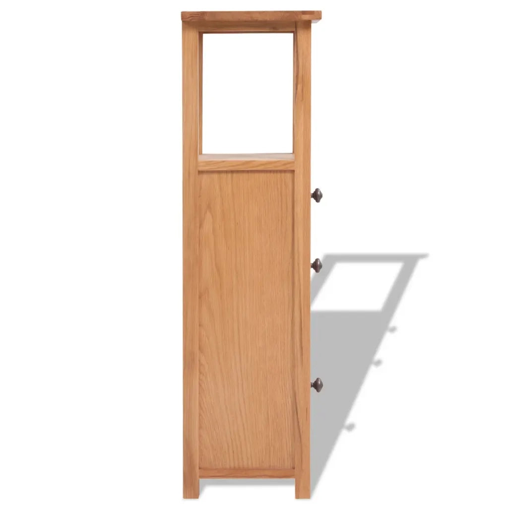 Armadietto per Angolo 26x26x94 cm in Massello di Rovere 243931