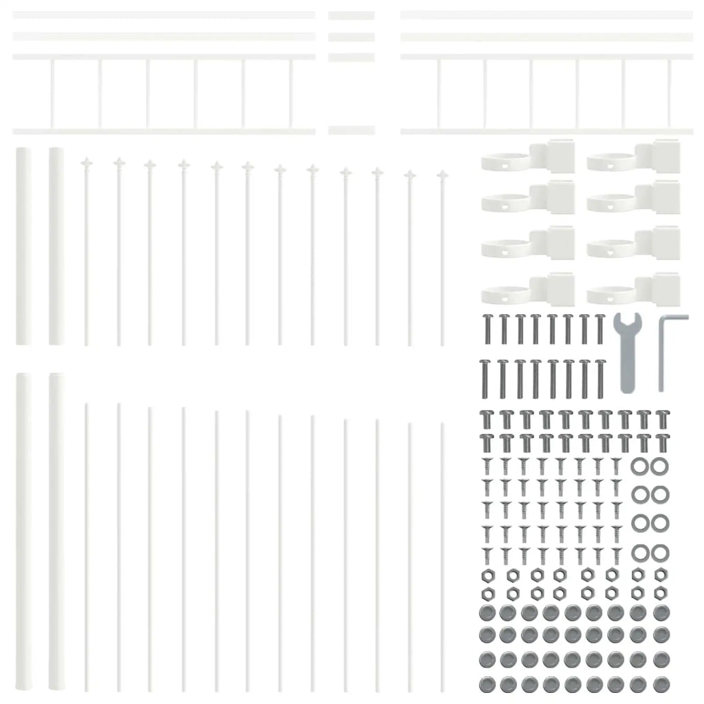 Recinzione per Giardino 6 pcs Bianco 170 x 225 cm 3360165