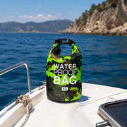 Seniliri, Borsa Impermeabile Capacità 5 lt, Verde Mimetica