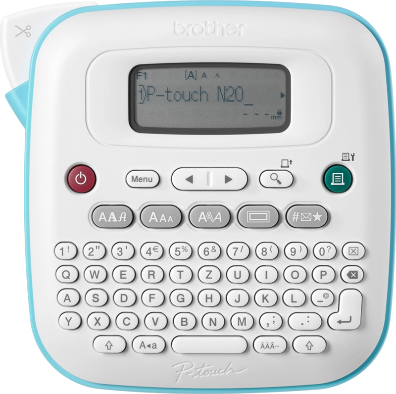 ORIGINAL Brother stampante Blu / Bianco P-touch N20 PTN20RG1