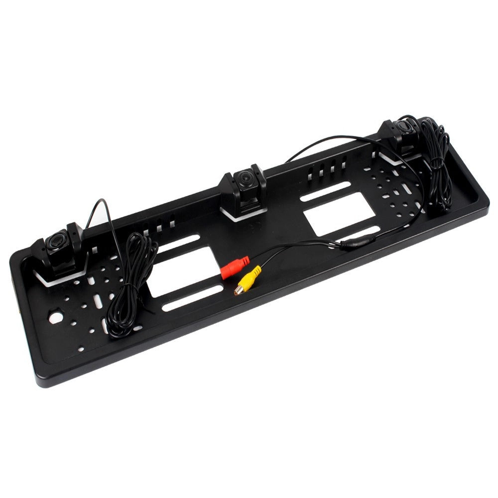Trade Shop - Monitor Portatarga Con Telecamera E Sensori Di Parcheggio Monitor Da 4.3" -
