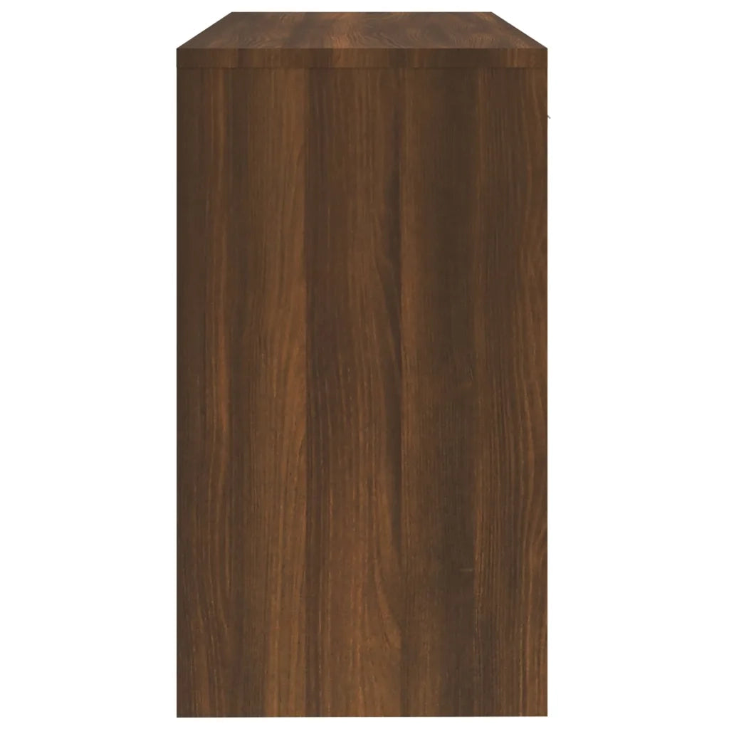 Scrivania Cassetto rovere marrone 100x40x73cm Legno Multistrato 342658