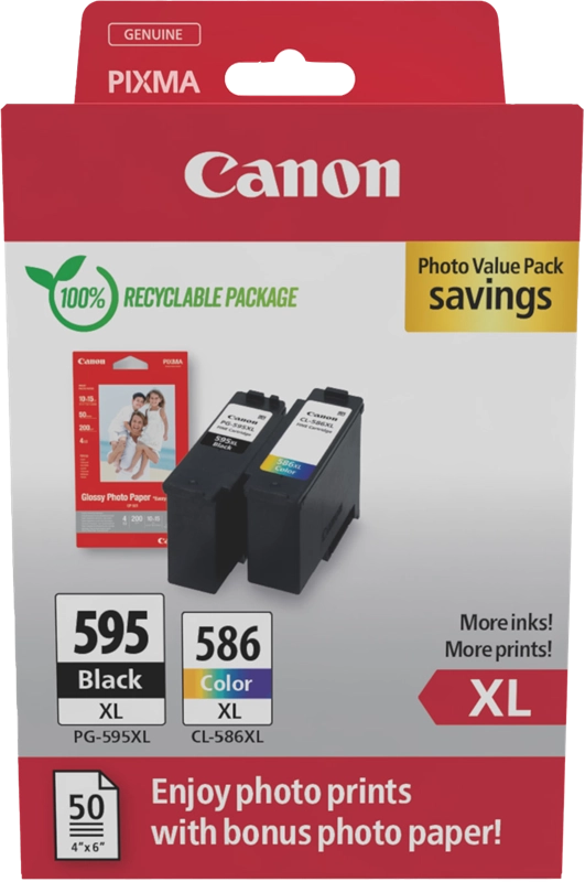 Canon 7170C004 cartuccia d'inchiostro 2 pz Originale Resa elevata (XL) Nero, Ciano, Magenta, Giallo