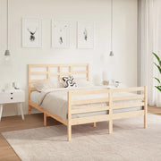 Giroletto-Struttura Letto in Legno Massello 140x190 cm 897832