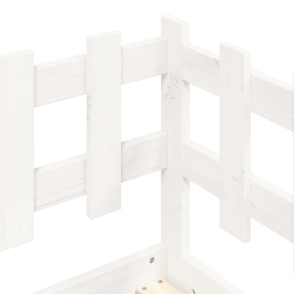 Dormeuse senza Materasso-Divano Letto-Struttura Letto Bianca 80x200 cm Legno Massello Pino 931745