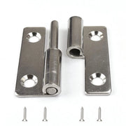 Serrature a Slitta in Acciaio Lungo - Set da 4 - Inox