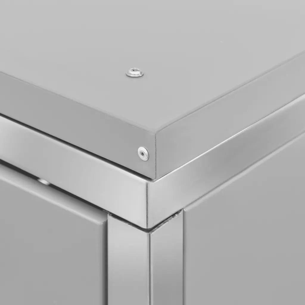 Copribidone per Spazzatura Singolo 69x77,5x112,5cm Acciaio Inox 149558