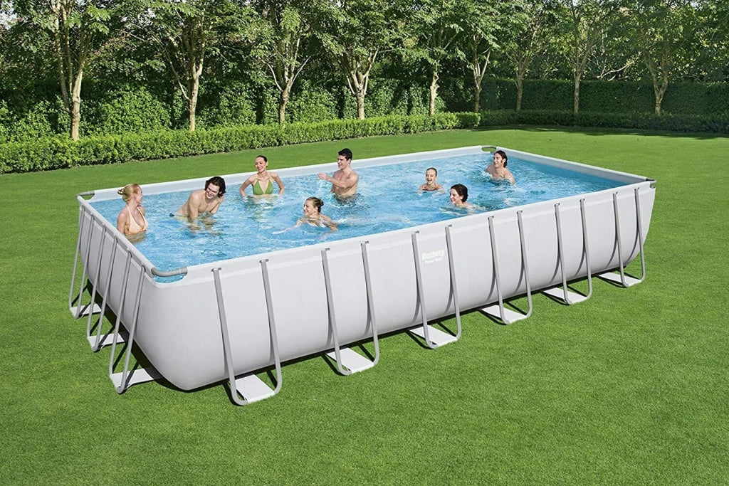 Piscina da Giardino rettangolare Bestway 56475 con struttura in acciaio
