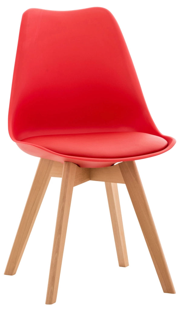 Sedia Pranzo Linares rosso,Plastica