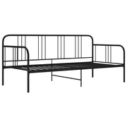 Divano letto-Sofa Letto-Daybed Telaio Nero in Metallo 90x200 cm 294487
