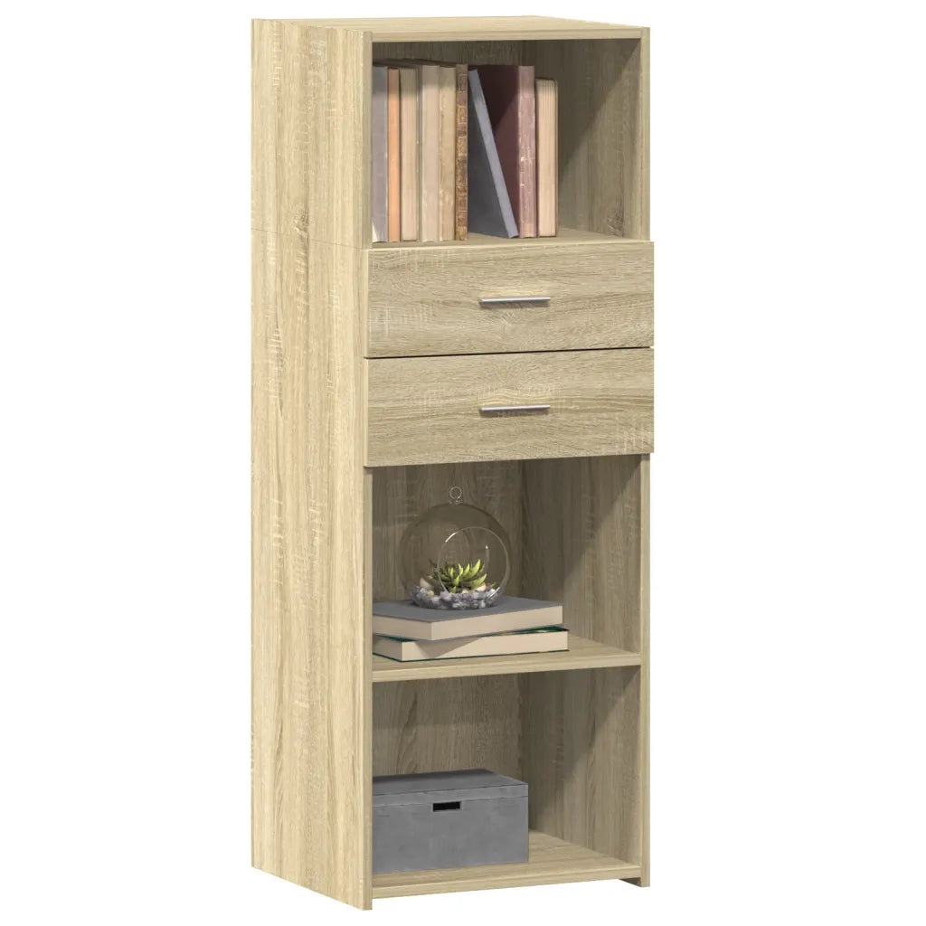 Credenza-Buffet-Armadio da cucina Rovere Sonoma 45x42,5x124 cm in Legno Multistrato