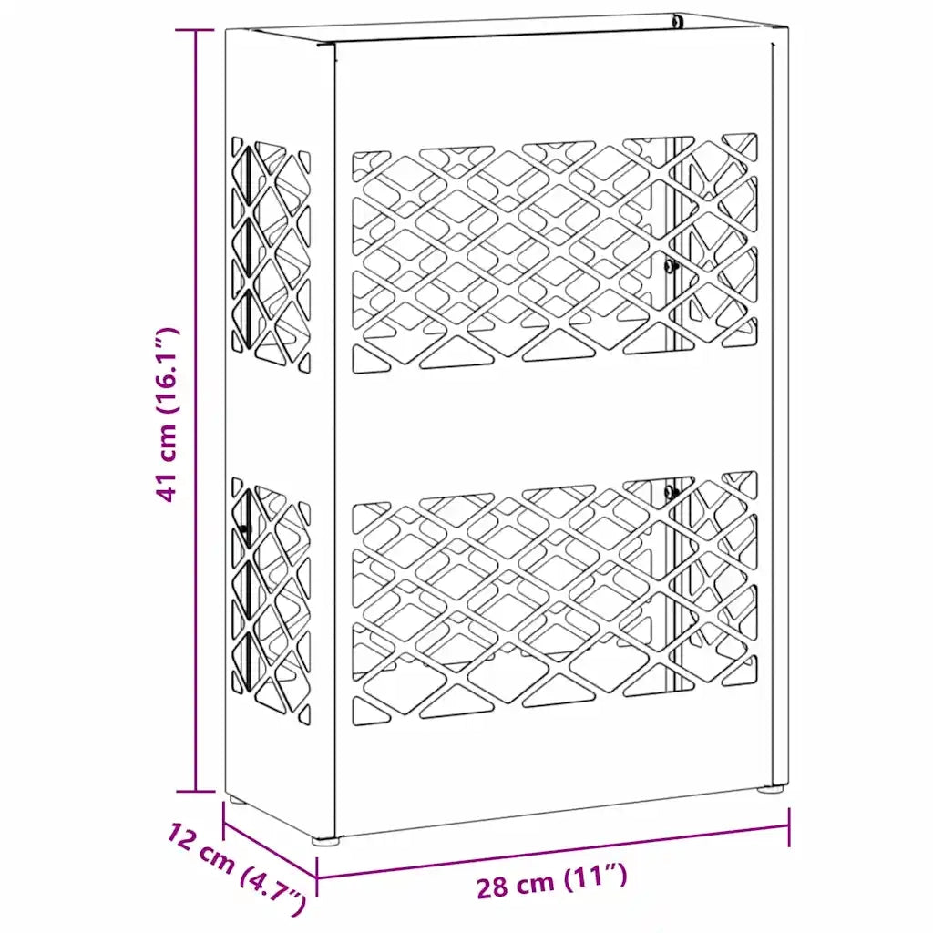 Supporto per Ombrellone Nero 28 x 12 x 41 cm Acciaio CFW7293315