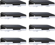 Luce per cancelli esterni da 8 pezzi - IP65 impermeabile - alimentato da pannelli solari - 8 colori RGB - illuminazione per giardini all'aperto