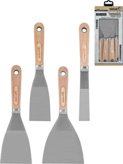 Tappetino di Prestazione Elite per Mes 203 cm - con Lama in Acciaio Inox - Manico in Legno di Faggio - Striscia per Smussare - Beve per Compound su Pareti