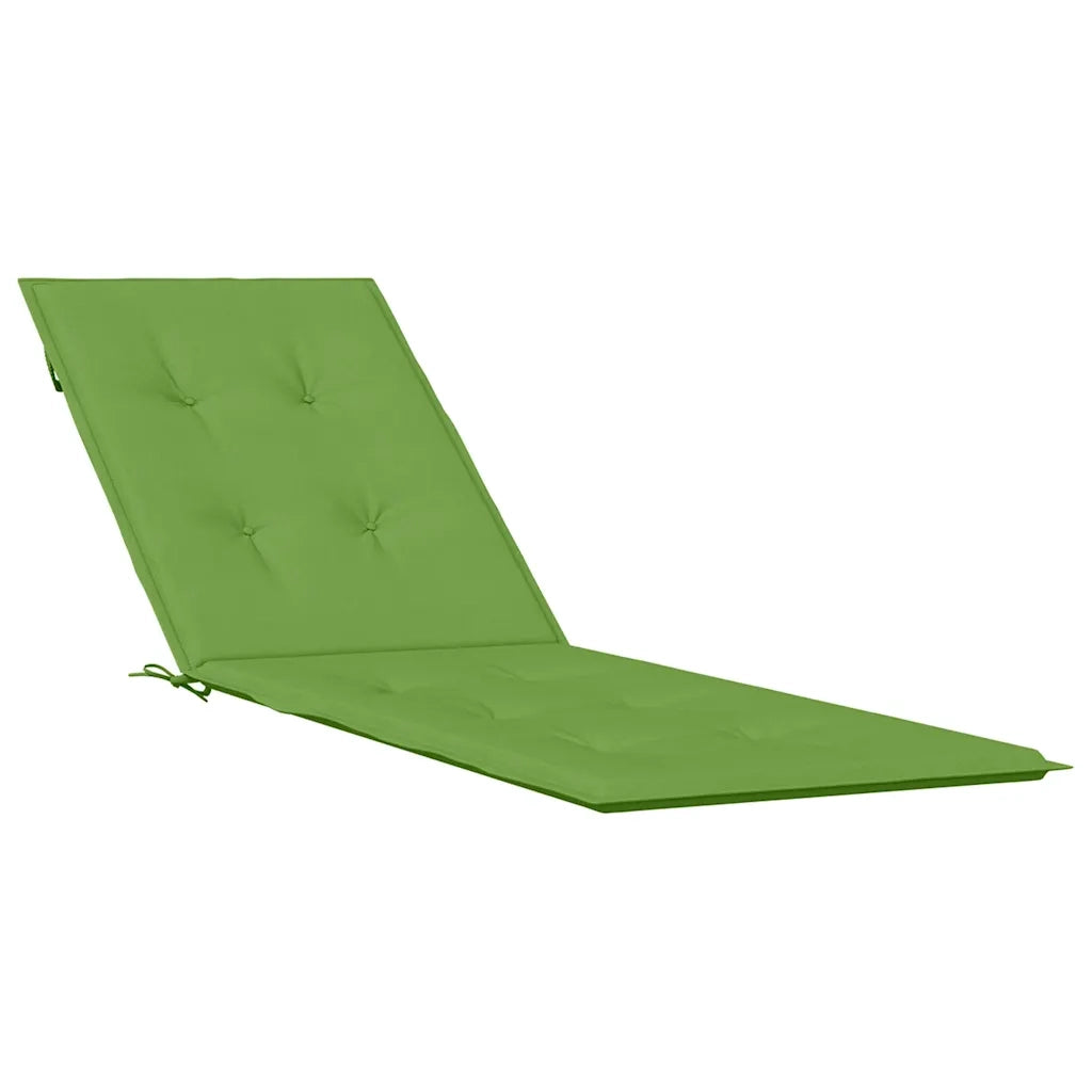 vidaXL Cuscino per Sdraio Verde Mélange (75+105) x 50 x 4 cm in Tessuto